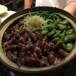 酒亭 ぷくぷく - 蛍烏賊とそら豆の土鍋ご飯