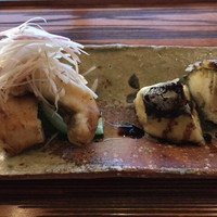 京都和久傳 - アブラメと丸茄子の揚げ物