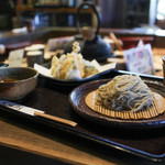 手打ちそばと朝宮茶の店 黒田園 - 天もりそば☆