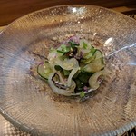 肴とお酒 うを弘 - 酢の物（クラゲ、胡瓜、ワカメ）