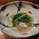 肴とお酒 うを弘 - 炙り生とり貝 出汁掛け