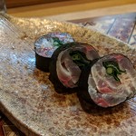 肴とお酒 うを弘 - 鯵の砧巻き