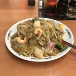 日高屋 - カタヤキソバ、610円。