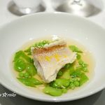 レフェルヴェソンス - うららか～甘鯛の乳清ポシェ、さまざまな春の豆たち、骨の出汁と柚子