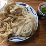 手打うどん はりや - いか天ざるうどん