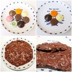 Wiener Schokoladekönig Leschanz - かわいいボタン型/ナッツとレーズン入り