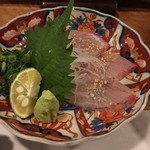 和さび - コース料理1（ぶり平の刺身）