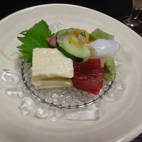 京懐石とゆば料理 松山閣 JR京都伊勢丹店 - お造り（湯葉など）