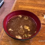 日本一食堂 - ミニチャーハン付属のスープ