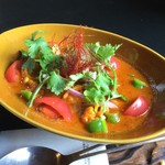 スプーンソング - ケーララ ナダン・プラウン(辛口～)+レモンライス(超ココナッツ)/￥1,300