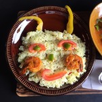 スプーンソング - ケーララ ナダン・プラウン(辛口～)+レモンライス(超ココナッツ)/￥1,300