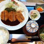 Haruya - お昼のランチ☆はる家定食　ヒレカツ　８５０円　