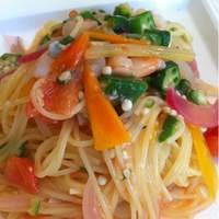 リストランテ ラ チャウ - 小海老と野菜の冷製パスタ