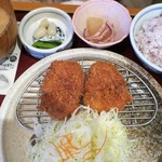 かつ波奈 - ＜参考＞柔らかヒレかつ定食（2枚）