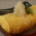 Suishou - 贅沢だしまき卵　他店には真似できない、特殊な巻き方で作っています！ふわふわなでおだしをたっぷりふくんでいます。
