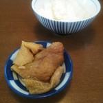 仙台中華そば 銘店嘉一 - ランチBセット(鶏皮 半ライス)\150