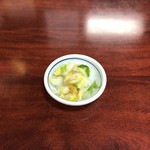 きはら - スタミナ丼に付くお新香