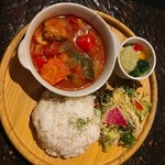 Cafe&Dining SHELF - チキンとナスのトマト煮込み (￥780)