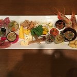 洋食&樽生ワイン しもじま亭 - 名物！！本日の前菜20種盛り