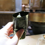 銀座 盡 - ひあじの海苔巻き