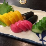 海鮮料理 吾作どん  - H.30.4.7.夕 漬物盛り合わせ 480円税別