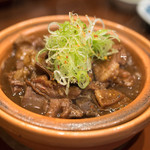 鳥田中 - 2018.5 和牛と地鶏はらみの味噌煮込み（600円）