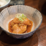 鳥田中 - 2018.5 湯引きお造り 大（650円）胸