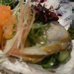 豪快 立ち寿司 - 天然特大岩がき(税別980円)