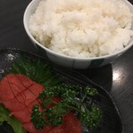 牛もつ鍋 おおいし 住吉店 - 白ごはん大と明太子を今回も注文(^^)