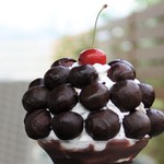 オウ ショウ カフェ - さくらんぼパフェBLACK