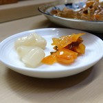 家庭料理 小川 - ラッキョに福神漬け