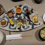 料理宿 ZEN - 真上から朝食を撮影