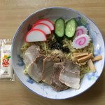 河崎屋 - マヨは 別添え 冷やし中華＋焼豚