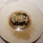 ete - 鮑 筍 ヘーゼルナッツ 鮑の肝のソース