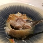 ete - 甘鯛の鱗焼き ホワイトアスパラガスの出汁 毛蟹