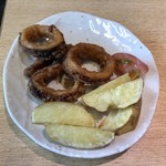 ぎふ初寿司 柳津店 - イカ天 ポテトフライ
                                