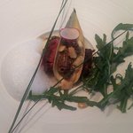 黒毛和牛肉のアッロスト　筍とモリーユ茸（2018.4）