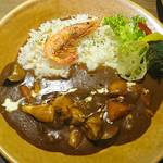 【カレー専門店】円山教授。 - 煮込み浜カレー（ご飯200ｇ・辛さ2番）
