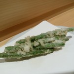 天冨良 いわ井 - インゲン　野菜の味が濃い