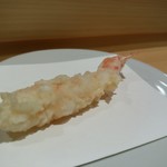 天冨良 いわ井 - 才巻き海老　写真撮影で火が入りすぎた～失敗