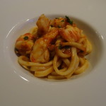 カーサ・デル・チーボ - 国産車海老のトマトパスタ  手打ちトルネッテ