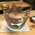名栗温泉　大松閣 - じゅんさいが入っていたグラス