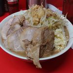 ラーメン二郎  - （2018.5.25）ラーメン、豚増し、ニンニクましまし、アブラましまし