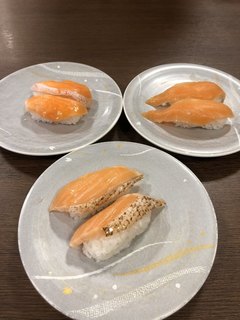 hokurikukaitenzushiebisumaru - 生、トロ、炙りサーモン