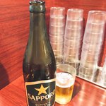 油焼きそば専門店 りょう - 今日もビールですよー。