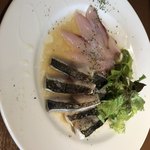 マキタ - 鮮魚のカルパッチョ、サゴチとメダイ