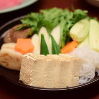 人形町今半 本店 - 【すき焼き 極上】お豆腐や野菜たち