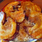 豚丼専門店 木ノ下 - しょうが焼き＋チャーシュー1枚をとって飯が顔をみせました