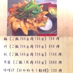 豚丼専門店 木ノ下 - メニュー