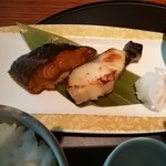 青柚子 - 銀ダラ紅白西京焼きと揚げ出し豆腐御膳